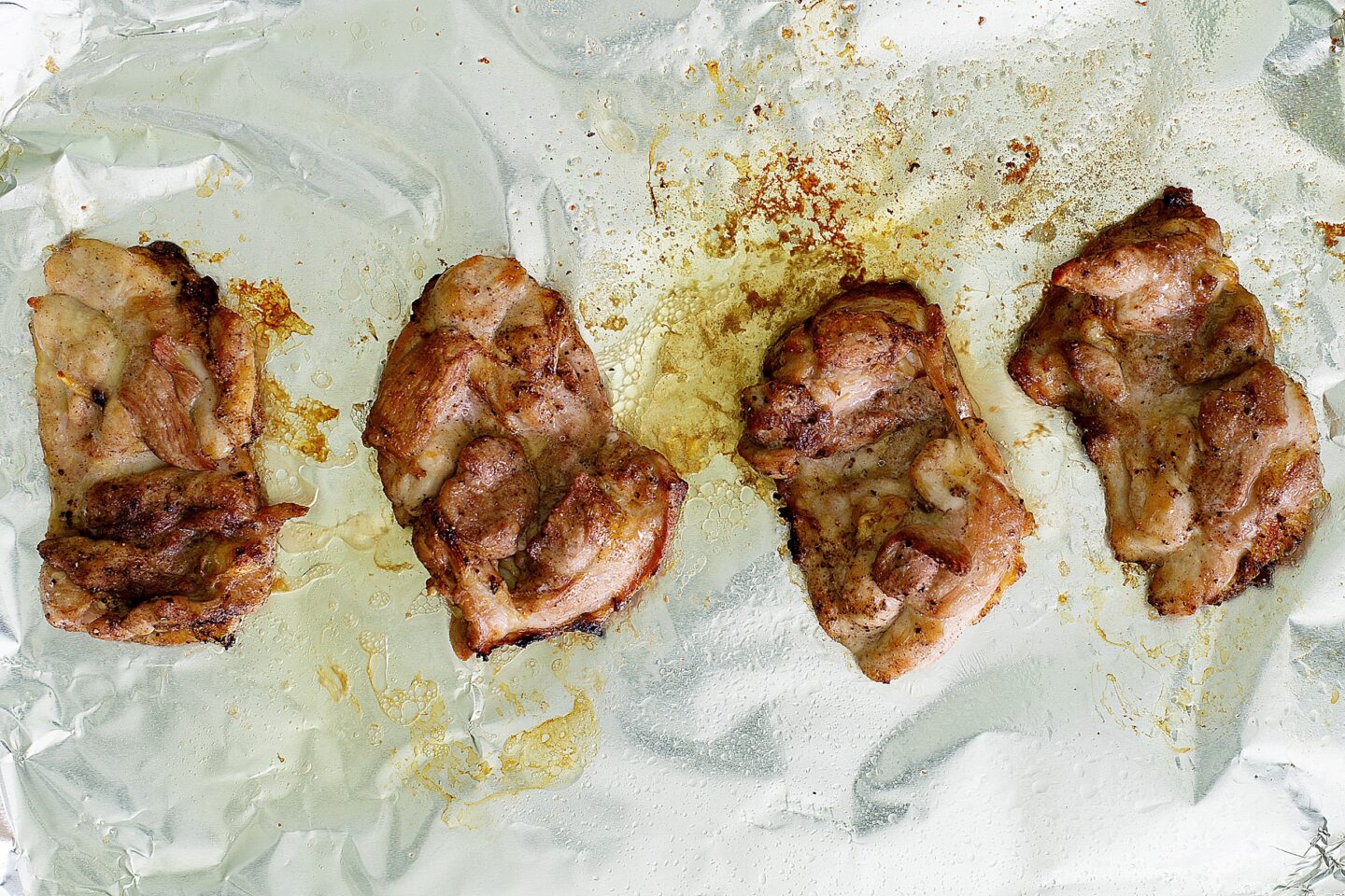 chicken for ramen on the baking tray