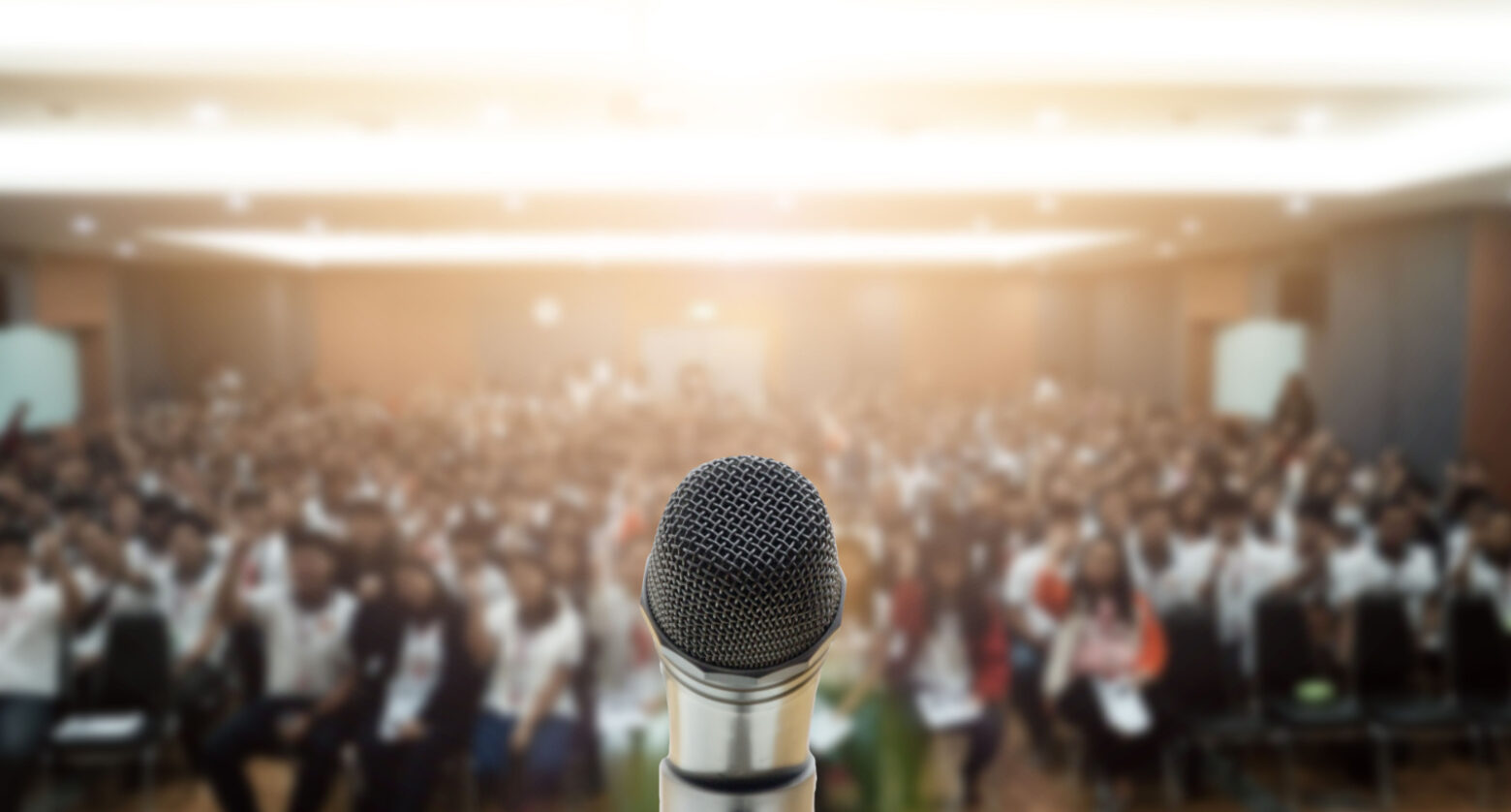 Microphone on Stage