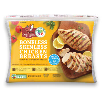 The Paleo Diet brand licensing product mockup concept co-branded chicken breasts.